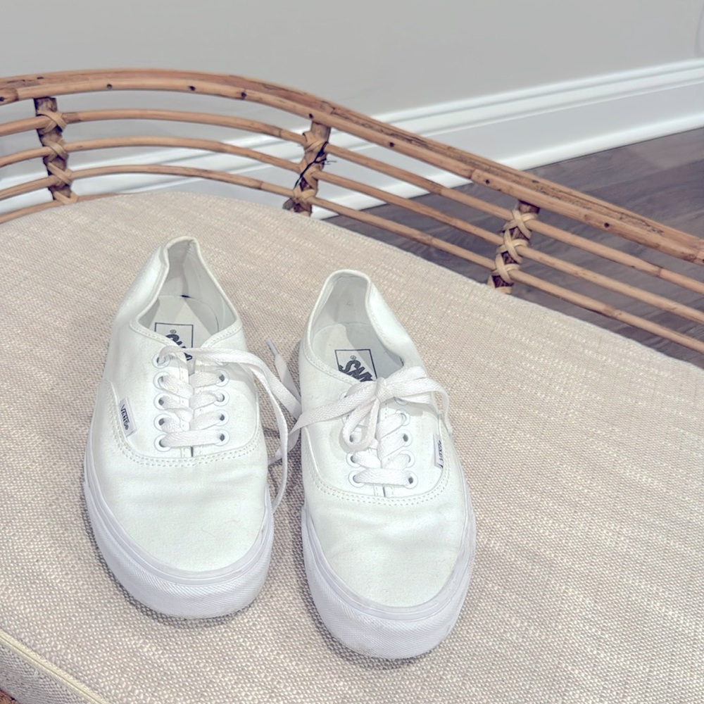 Vans white sneakers